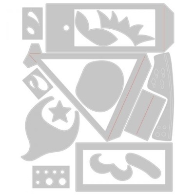 Sizzix Thinlits Die Set 15PK - Christmas Character Box