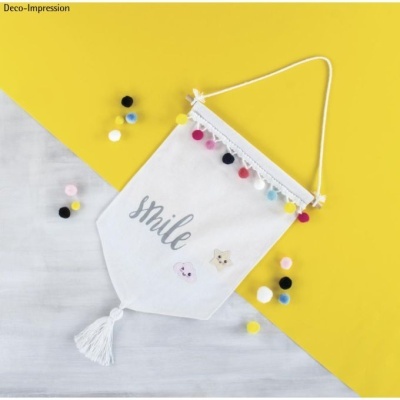 Bandeirinha de tecido para pendurar