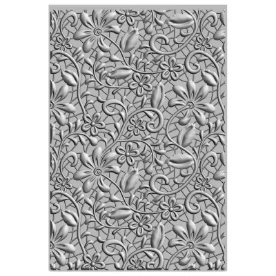 Sizzix • 3-D Textured Impressions Embossing Folder Lacey by Kath Breen