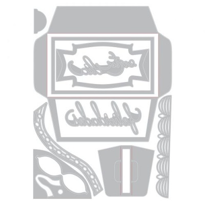 Sizzix Thinlits Die Set 10PK - Nameplate