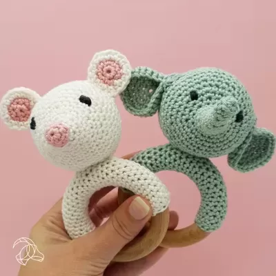 Kit Crochet - Chocalho Elefante