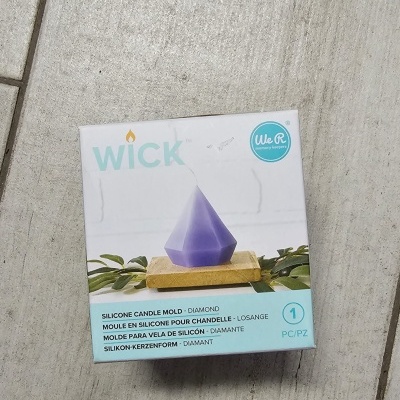 Wick Molde de Silicone para Vela - Diamante