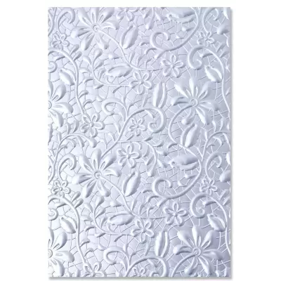 Sizzix • 3-D Textured Impressions Embossing Folder Lacey by Kath Breen