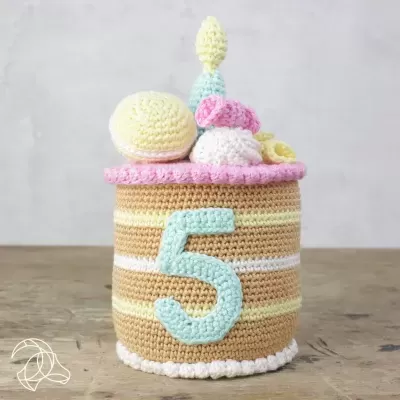 Kit Crochet - Bolo de Aniversário com números