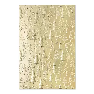 Sizzix 3-D Textured Impressions Embossing Folder Christmas Tree Pattern by Kath Breen