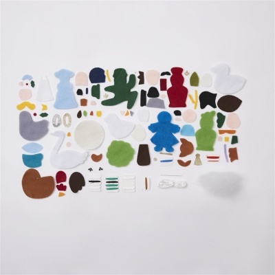 Kit Grinalda de Feltro 12 dias para o Natal