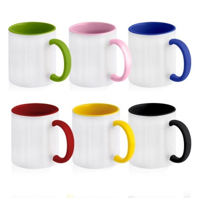 Caneca de cerâmica bicolor para sublimação