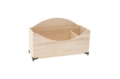 Caixa madeira com uma divisória