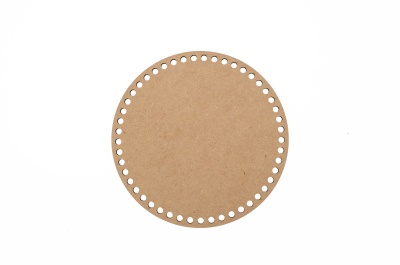 BASE REDONDA COM FUROS - Diâmetro 10 cms