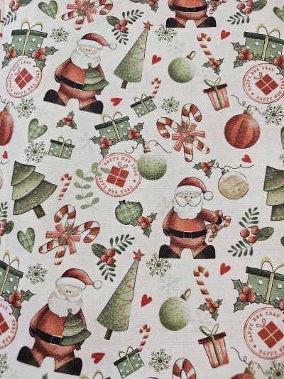 Tecido Algodão Fuxico e Fricotes Natal
