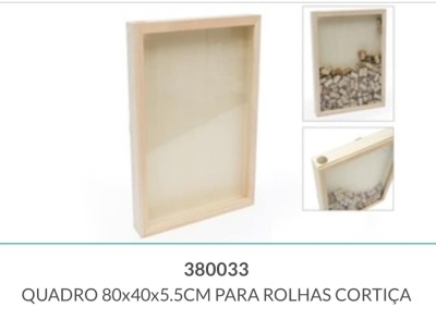 QUADRO PARA ROLHAS CORTIÇA 80x40x5.5CM
