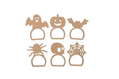 SET 12 ARGOLAS GUARDANAPO HALLOWEEN