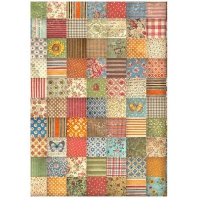 Sunflower Art Patchwork Papel de Arroz