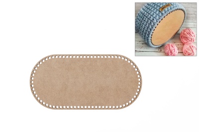 PLACA COM FUROS - 25x12 cms