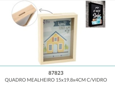 QUADRO MEALHEIRO  3D - 15x19.8x4CM C/VIDRO