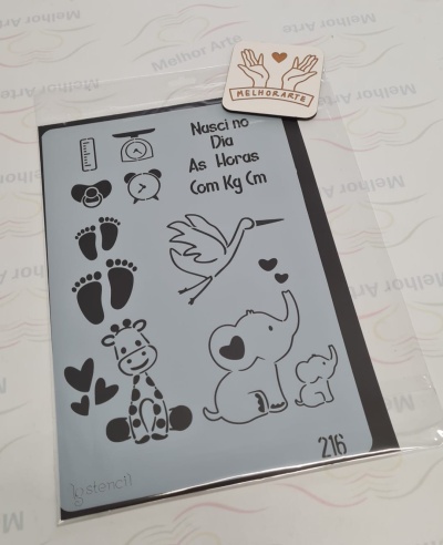Stencil A4 Nascimento