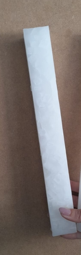 Vela Batismo Marmorizada Quadrada