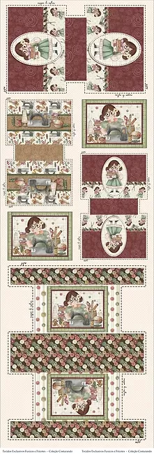 Painel NECESSARIES COSTURANDO Fuxico e Fricotes