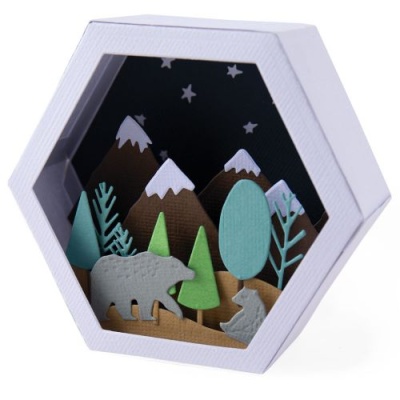 Sizzix Thinlits Die Set 28PK - Box, Winter Scene