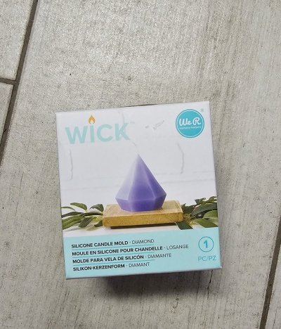 Wick Molde de Silicone para Vela - Diamante