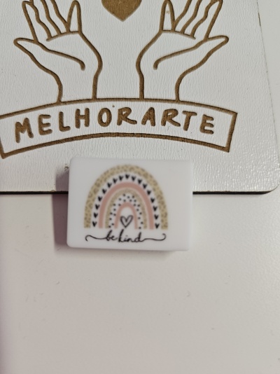 Placa Arco-íris Be kind