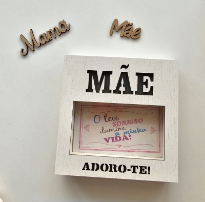 Moldura Luminosa Mãe Adoro-te