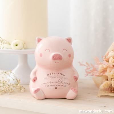 PORQUINHO MEALHEIRO PARA TODAS AS COISAS MARAVILHOSAS QUE NOS ESPERAM