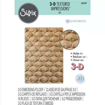 Sizzix • 3D Textured impressions embossing folder Art Deco