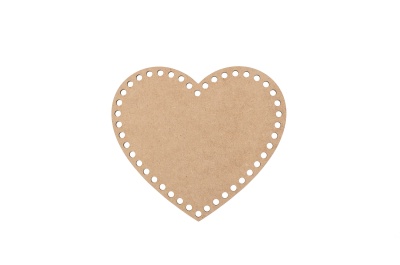 Base Coração com Furos  10x8,9 cms