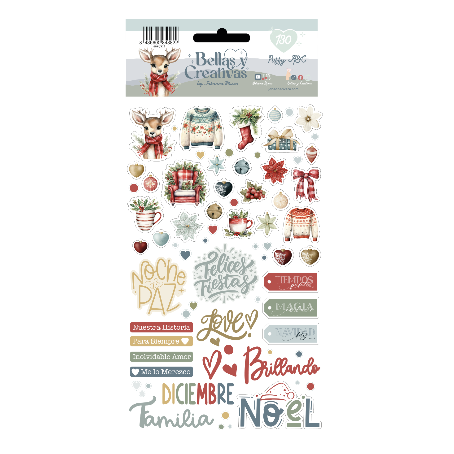 Autocolantes Puffy | Noel | Johanna Rivero