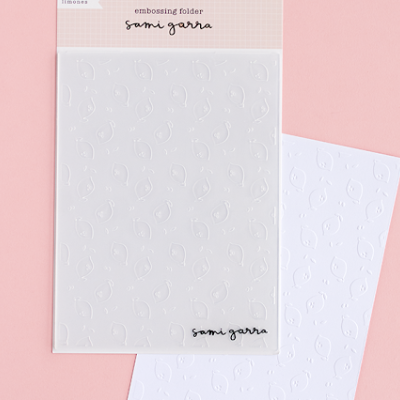 Placa Embossing | Limões | Básicos | Sami Garra