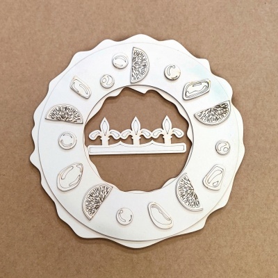 Silhueta Chipboard | Bolo Rei | Kora