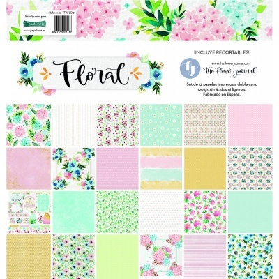 Bloco 12 Papéis | 12x12 | Floral | The Flower Journal