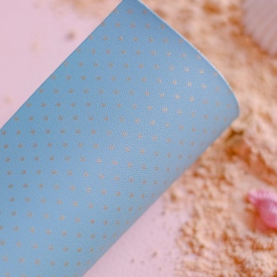 Ecopele | Turquesa C/ Pintinhas Douradas | Johanna Rivero