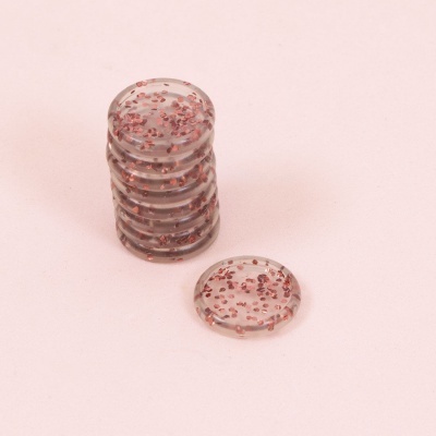 Anilhas Disco Glitter Rosa | S | Encadernação