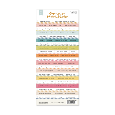 Autocolantes Frases | Summer Memories | Lora Bailora