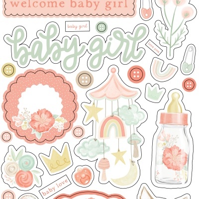 Autocolantes Puffy | It's a Girl | Echo Park