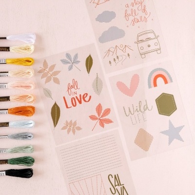 Conjunto Acetato P/ Bordar | Salvaje | Mintopía