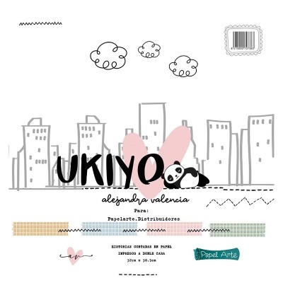 Bloco 9 Papéis | 12x12 | Ukiyo | Alejandra Valencia