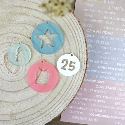 Conjunto Medalhões Metacrilato | Mazapán | Alua Cid