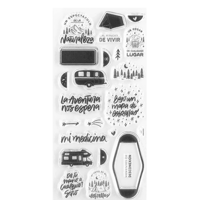 Carimbo | Happy Camper | Perseidas | Lora Bailora