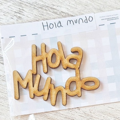 Palavra Madeira | Hola Mundo | Mandarina&Lima