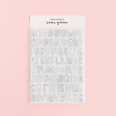 Carimbo Alfabeto Contorno | Básicos | Sami Garra