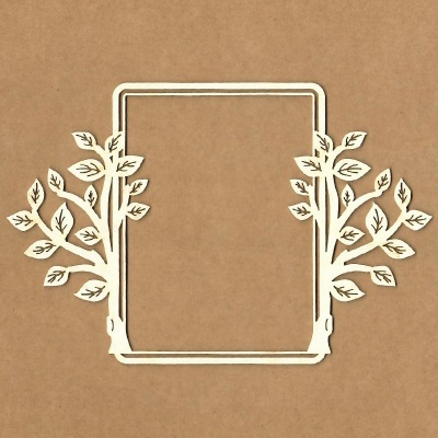 Chipboard | Moldura Vertical C/ Ramos | Kora Projects