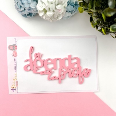 Metacrilato | La Agenda de la Profe | Rosa | Las tareas de hoy