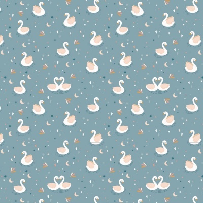 Tela Encadernar | Wilma Moon | Cisnes