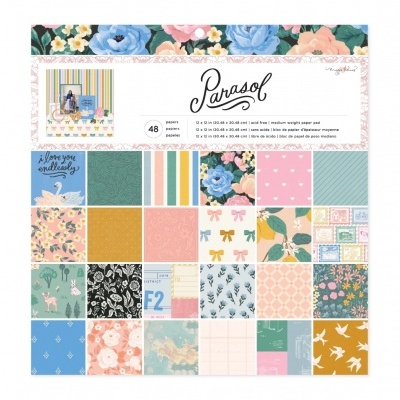 Bloco 48 Papéis | 12x12 | Parasol | Maggie Holmes