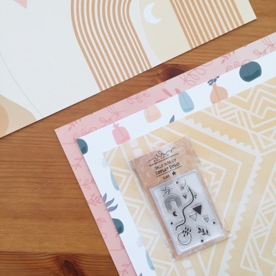 Carimbo | Fundo Boho | Calma