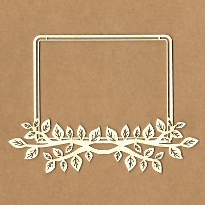 Chipboard | Moldura Horizontal C/ Ramos | Kora Projects