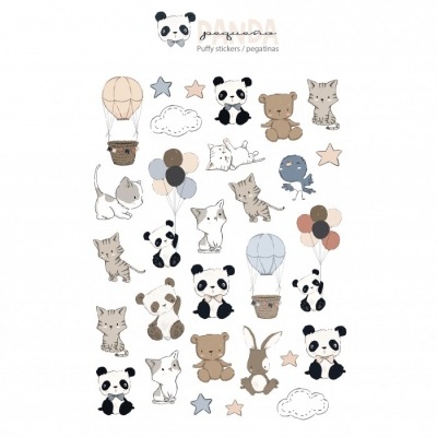 Autocolantes Puffy | Pequeno Panda